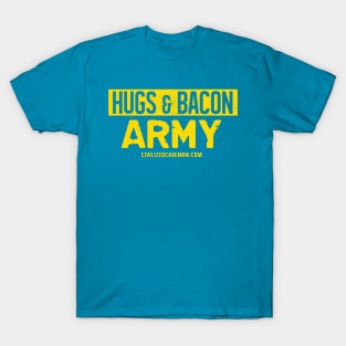 Hugs & Bacon Army - Bold T-Shirt